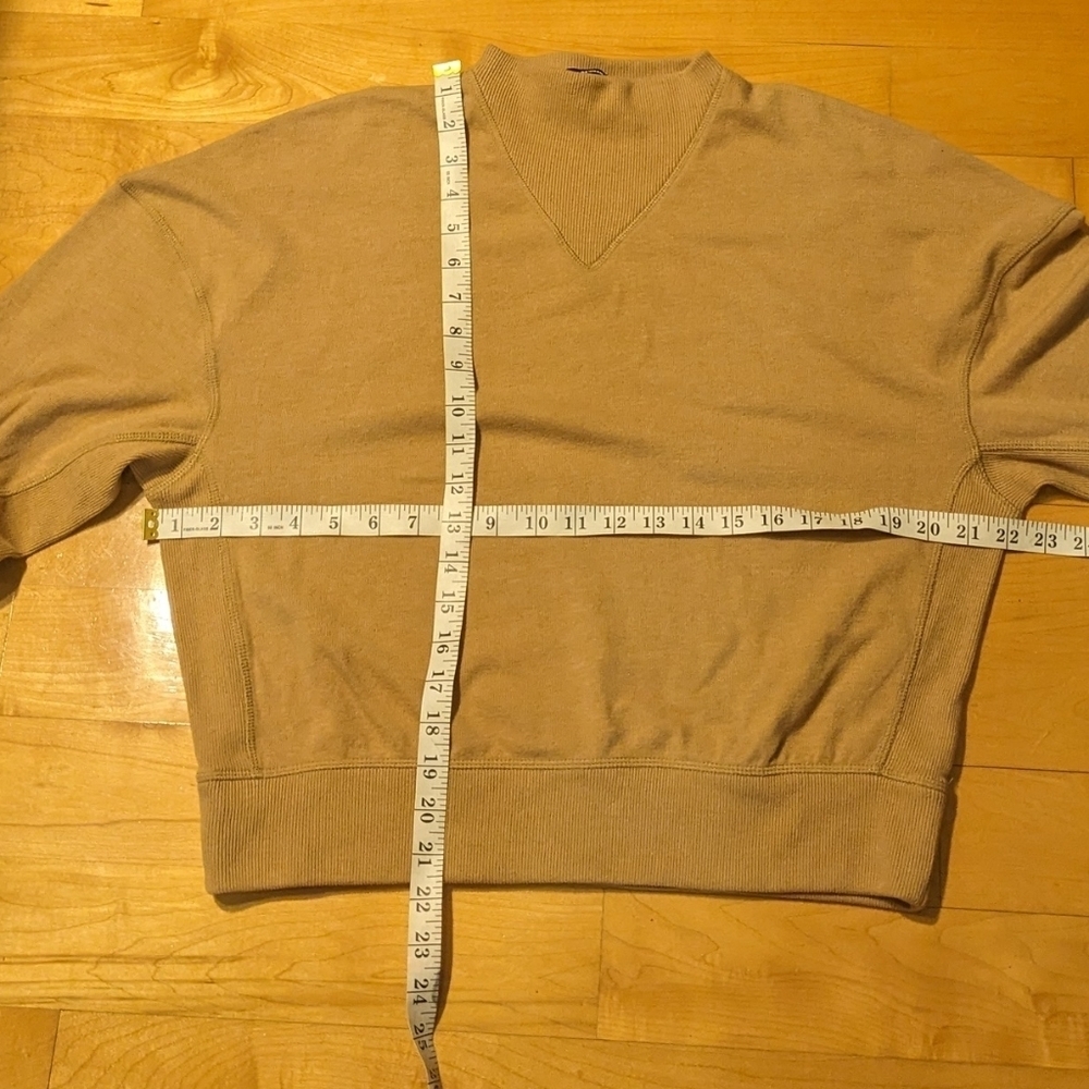 Denham crew neck pull sweatshirt camel brown small T13 - Picture 2 of 10